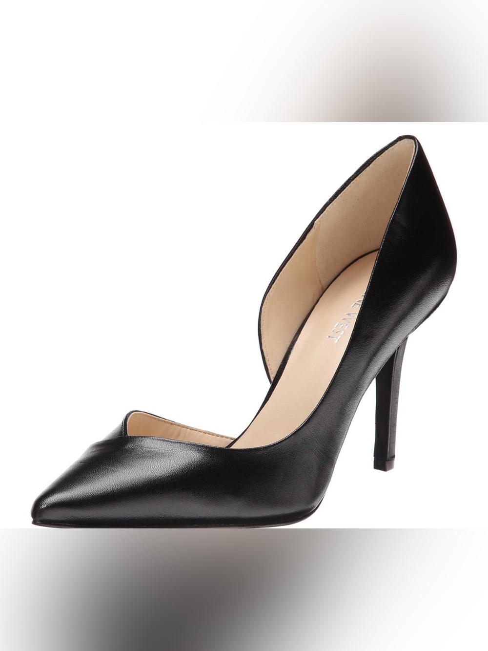 Nine West Black Pointed Toe D'Orsay Stiletto Pump